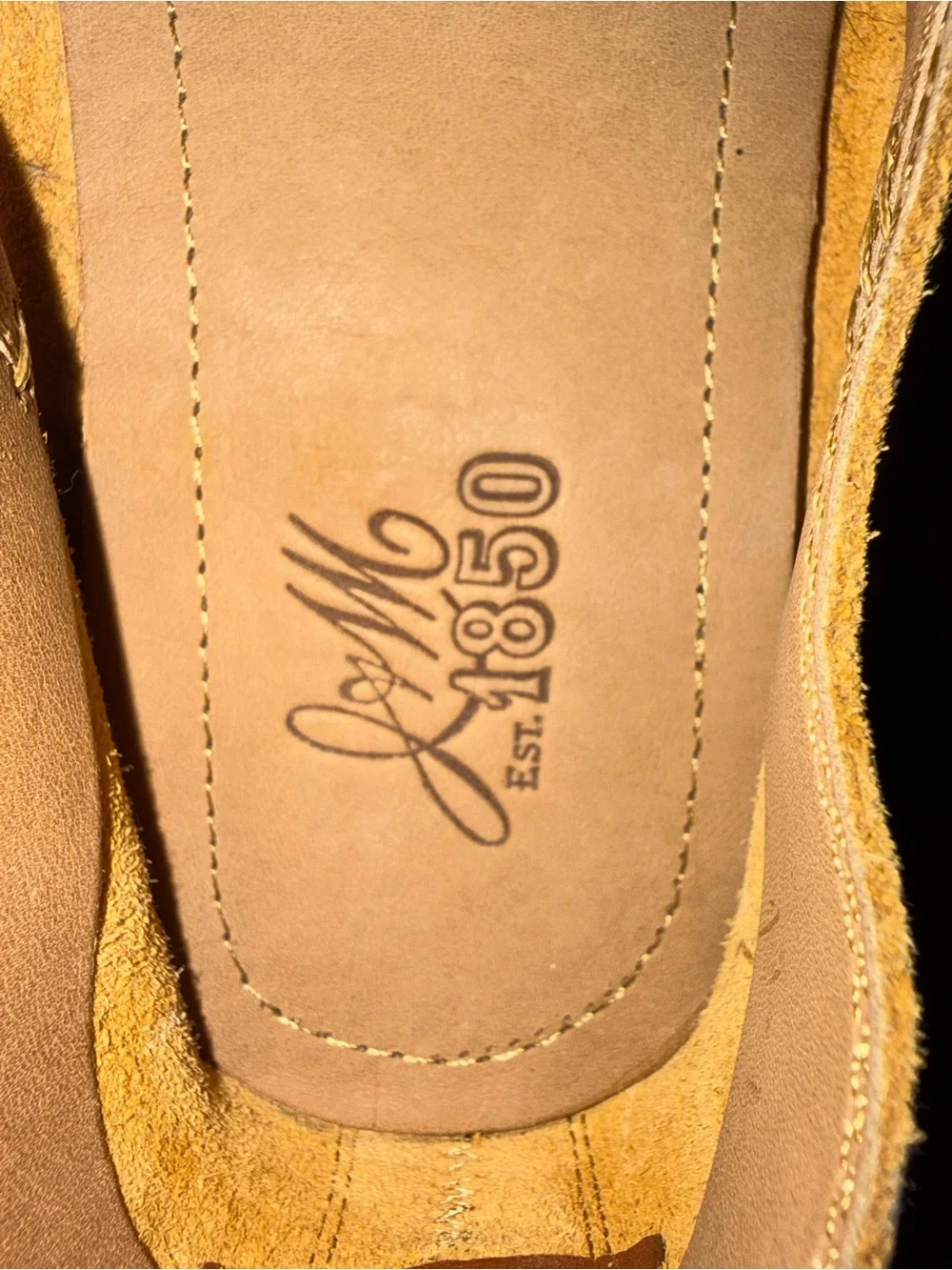 Johnson and Murphy Men's Suede Slip-On Loafers in Tan. NWOT